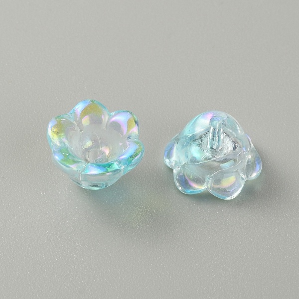 

PandaHall Handmade Lampwork Beads, AB Color, Lily of the Valley, Sky Blue, 12x8mm, Hole: 1.2mm Lampwork Flower