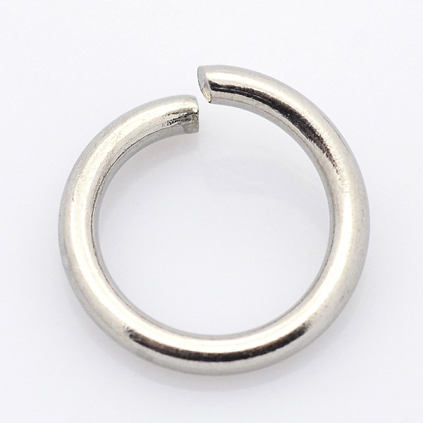 

PandaHall 304 Stainless Steel Open Jump Rings, Stainless Steel Color, 3.5x0.6mm, 22 Gauge, Inner Diameter: 2.3mm 304 Stainless Steel