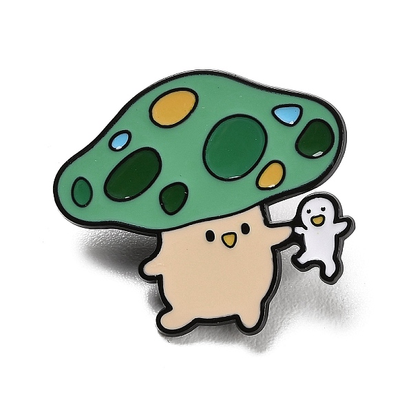 キノコのエナメルピン