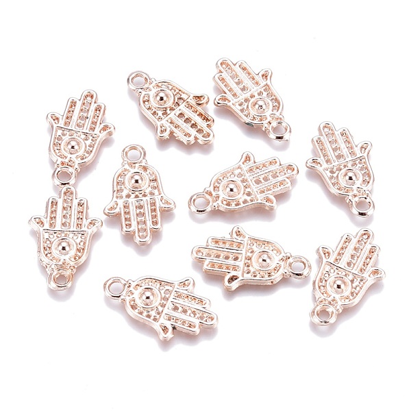 

PandaHall Alloy Palm Pendants, Rose Gold, 21x13x2.3mm, Hole: 2mm Alloy Palm