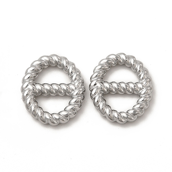 

PandaHall 304 Stainless Steel Linking Rings, Slide Buckle, Twisted Oval, Stainless Steel Color, 16x13x2mm, Inner Diameter: 7.5x5mm 304...