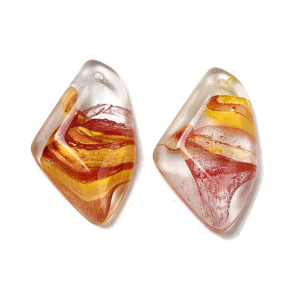 

PandaHall Transparent Glass Pendants, Faceted Wing Charms, Dark Red, 32.5x19x6.5mm, Hole: 1.6mm Glass Wing
