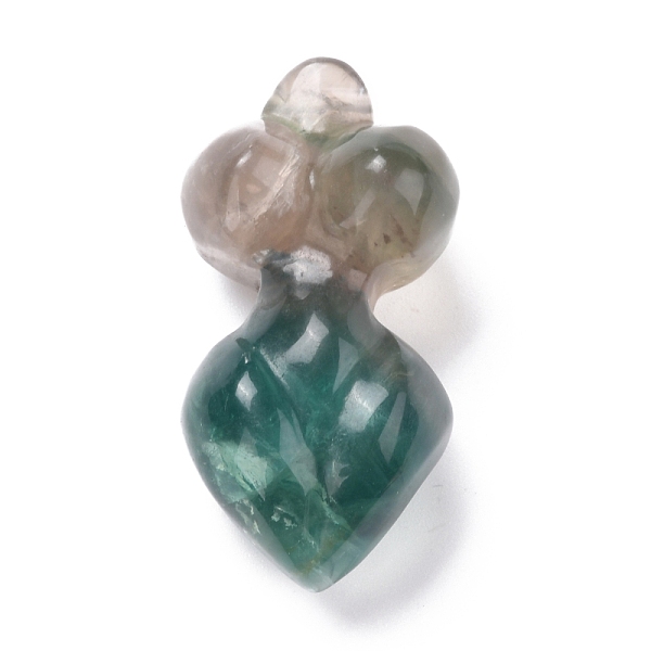 

PandaHall Natural Fluorite Pendants, Goddess, 48~52x27x16mm, Hole: 1mm Fluorite Human
