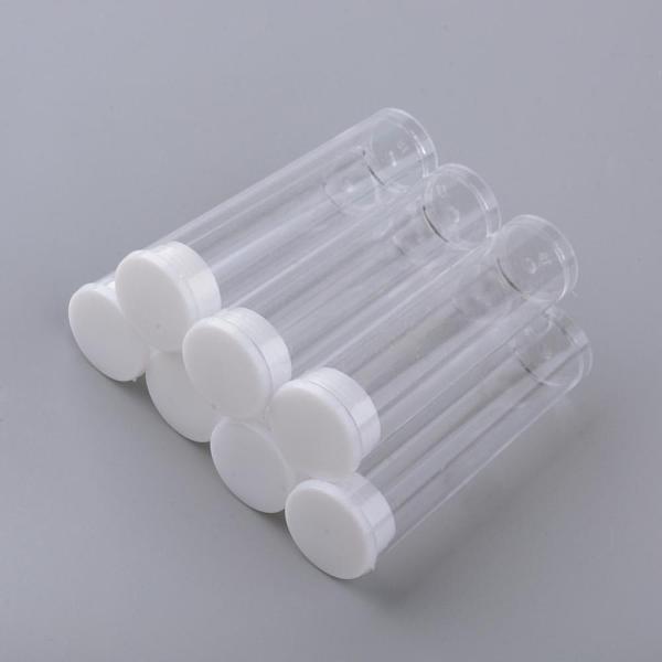 

PandaHall Plastic Bead Containers, Bottle, Column, Clear, 55~56.5mm, Capacity: 3ml(0.1 fl. oz) Plastic Column Clear