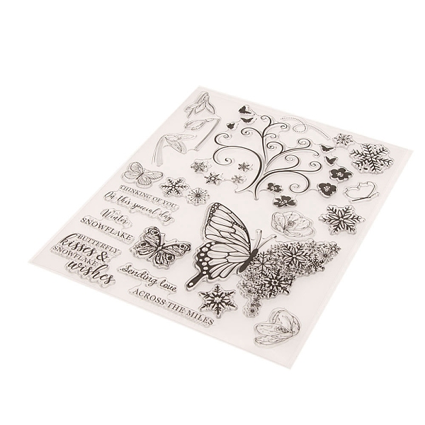 

PandaHall Transparent Clear Silicone Stamp/Seal, For DIY Scrapbooking/Photo Album Decorative, Use with Acrylic Printing Template Tool, Stamp...