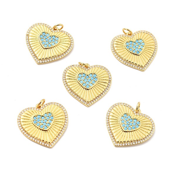 

PandaHall Brass Micro Pave Cubic Zirconia Pendants, with Jump Ring, Real 18K Gold Plated, Long-Lasting Plated, Lead Free & Cadmium Free &...