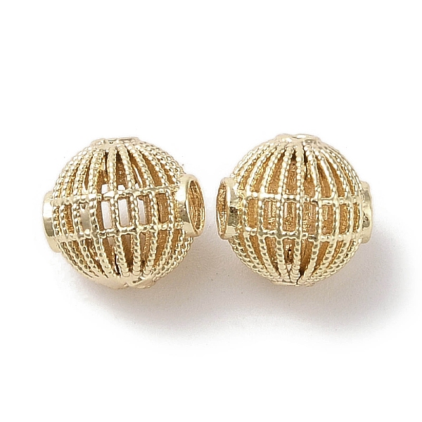 

PandaHall Brass Beads, Round, Real 18K Gold Plated, 8x8.5mm, Hole: 1.2mm & 1.6mm Brass Round