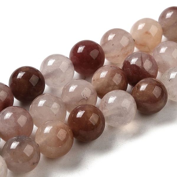 

PandaHall Natural Strawberry Quartz Beads Strands, Round, 10~10.5mm, Hole: 1.2mm, about 38pcs/strand, 15.55''(39.5cm) Strawberry Quartz...