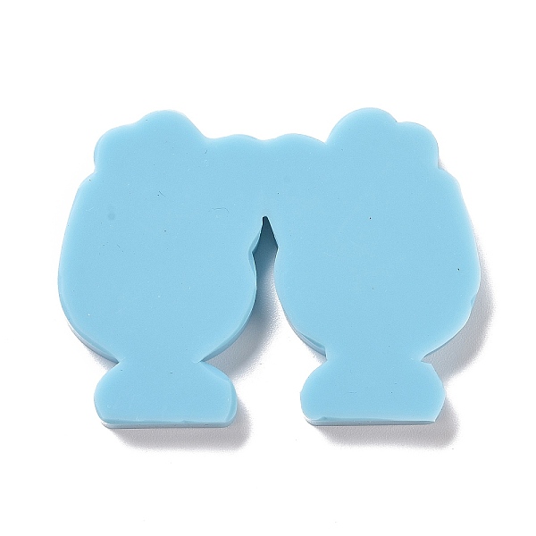 

PandaHall DIY Goblet with Bowknot Pendants Silicone Molds, Resin Casting Molds, For UV Resin, Epoxy Resin Jewelry Making, Sky Blue...