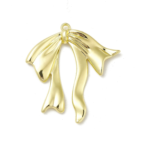

PandaHall Rack Plating Alloy Pendants, Bowknot Charms, Light Gold, 31.5x30.5x2mm, Hole: 1.5mm Alloy Bowknot