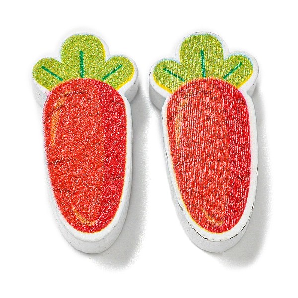 

PandaHall Printed Wood Beads, Easter Theme Beads, Orange Red, Carrot, 19.5x10x5.5mm, Hole: 2.5mm Wood Carrot