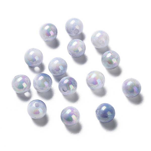

PandaHall Two Tone Opaque Acrylic Beads, Round, Dark Slate Blue, 8mm, Hole: 1.8mm, about 2000pcs/500g Acrylic Round