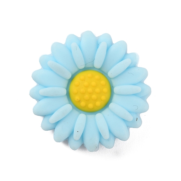 

PandaHall Food Grade Eco-Friendly Silicone Beads, Chewing Beads For Teethers, DIY Nursing Necklaces Making, Daisy, Pale Turquoise...