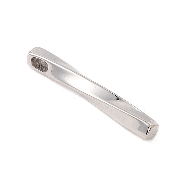 

PandaHall 304 Stainless Steel Pendants, Bar, Stainless Steel Color, 40x5.4x5.6mm, Hole: 5x3mm 304 Stainless Steel Others