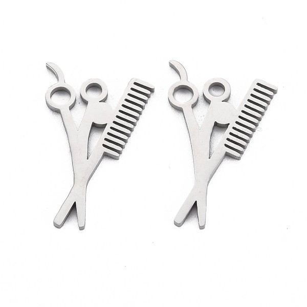 

PandaHall 304 Stainless Steel Pendants, Laser Cut, Scissor, Stainless Steel Color, 22x14x1mm, Hole: 2mm 304 Stainless Steel Tool