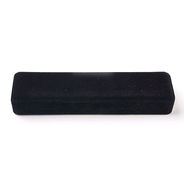 

PandaHall Velvet Necklace Boxes, Jewelry Boxes, Rectangle, Black, 21.8x5x3cm Velvet Rectangle Black