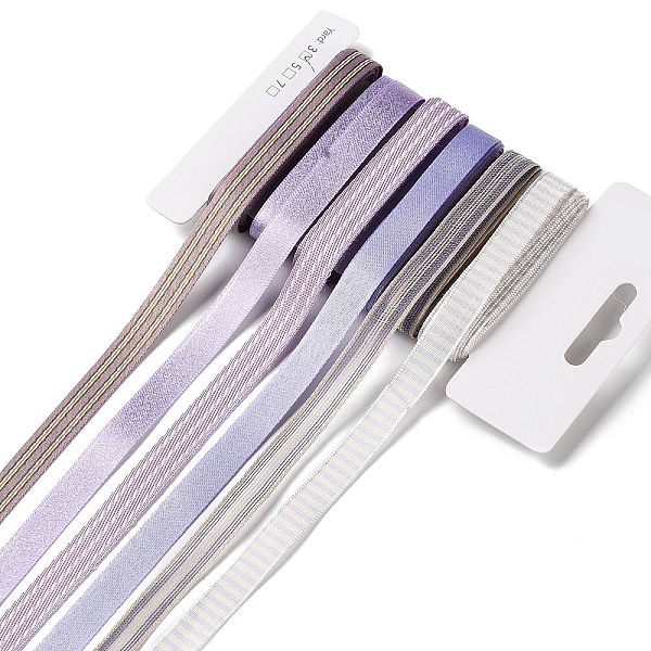 

PandaHall 18 Yards 6 Styles Polyester Ribbon, for DIY Handmade Craft, Hair Bowknots and Gift Decoration, Purple Color Palette, Plum, 3/8~1/2...