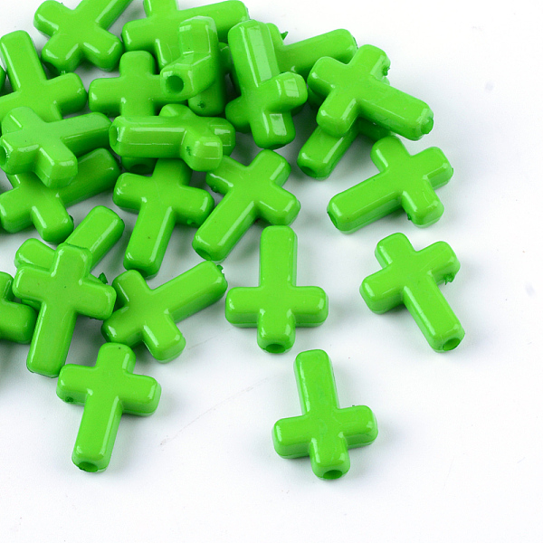 Opaque Acrylic Beads - image