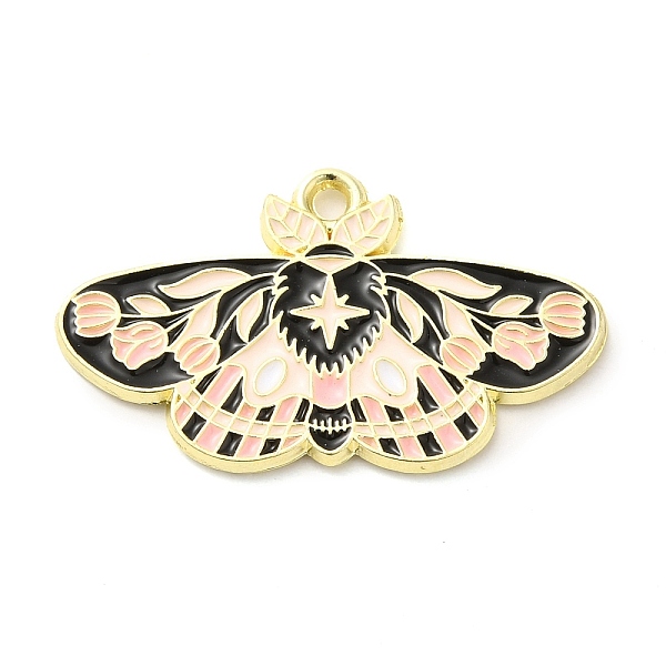 

PandaHall Alloy Enamel Pendants, Golden, Butterfly with Flower Charm, Misty Rose, 17.5x30x1.5mm, Hole: 1.6mm Alloy+Enamel Butterfly Brown
