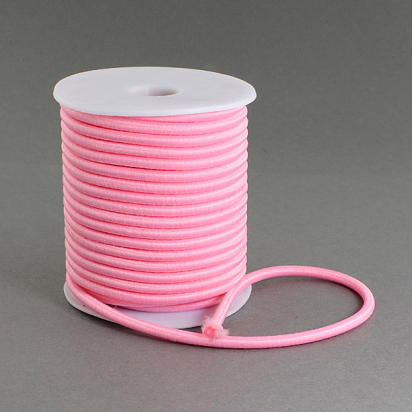 

PandaHall Round Nylon Thread, with PPC Tube Inside, Pink, 3mm, about 10.82 yards(9.9m)/roll Nylon Pink