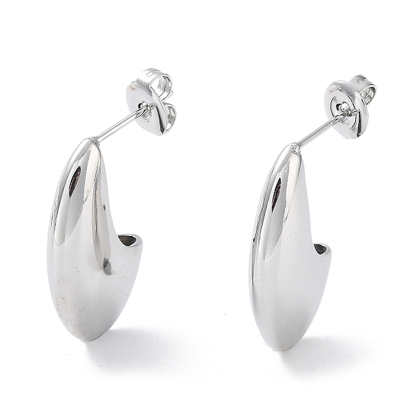 

PandaHall 304 Stainless Steel Stud Earrings, Crescent Moon, Stainless Steel Color, 22x5.5mm 304 Stainless Steel Moon