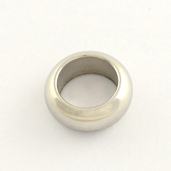 

PandaHall 201 Stainless Steel Beads, Stainless Steel Color, 12x5mm, Hole: 6mm 201 Stainless Steel Others
