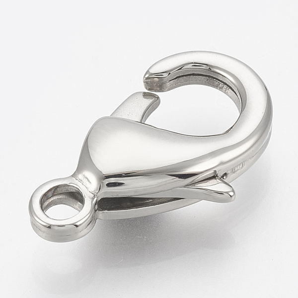 

PandaHall 304 Stainless Steel Lobster Claw Clasps, teardrop, Stainless Steel Color, 13x8x4mm, Hole: 1.6mm 304 Stainless Steel Teardrop