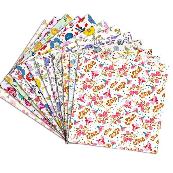 12 Blatt Scrapbooking-Papierblöcke In 12 Stilen