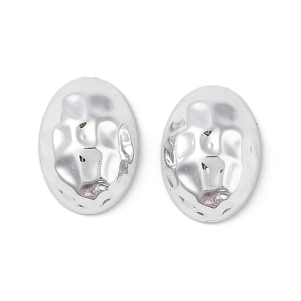 

PandaHall CCB Plastic Cabochons, Oval, Platinum, 18x13x7mm Plastic Oval