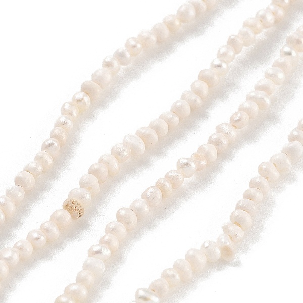 

PandaHall Natural Cultured Freshwater Pearl Beads Strands, Potato, Old Lace, 1.8~2.2mm, Hole: 0.5mm, about 95~97pcs/strand, 7.09~7.28 inch...