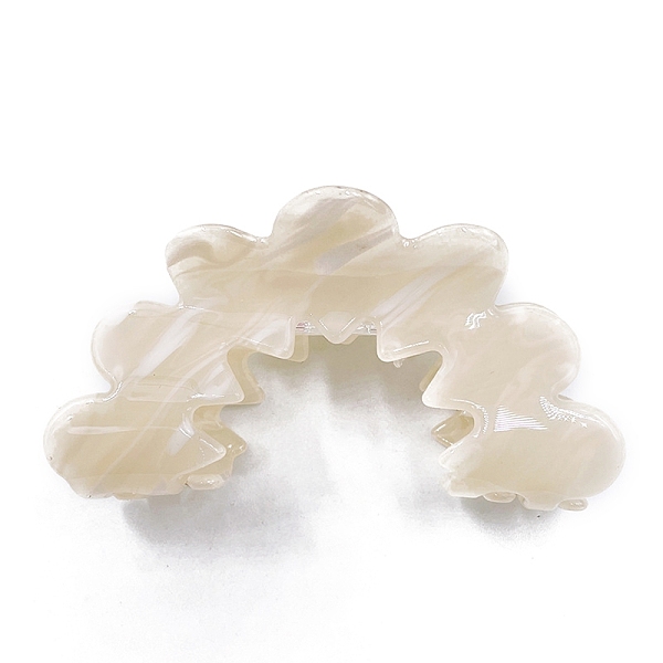 

PandaHall Hollow Wave Acrylic Large Claw Hair Clips, for Girls Women Thick Hair, Beige, 83x42x39.5mm Acrylic Yellow