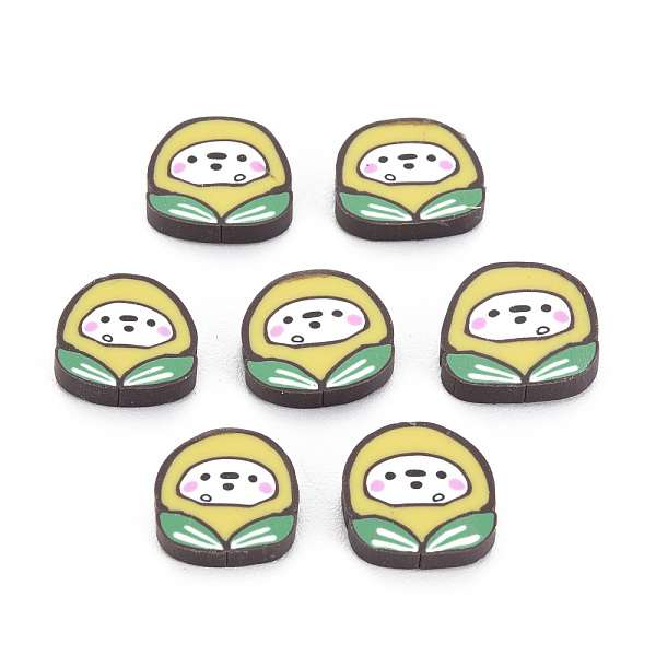 

PandaHall Autumn Theme Handmade Polymer Clay Cabochons, Corn, Champagne Yellow, 8.5~10x8~10x2mm, about 5000pcs/1000g Polymer Clay Others