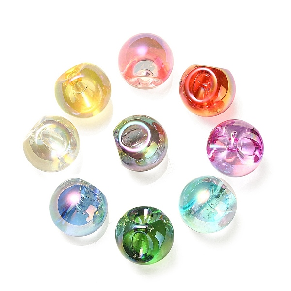 

PandaHall UV Plating Rainbow Iridescent Acrylic Beads, Round, Mixed Color, 16.5x16.5mm, Hole: 3.5mm Acrylic Round Multicolor