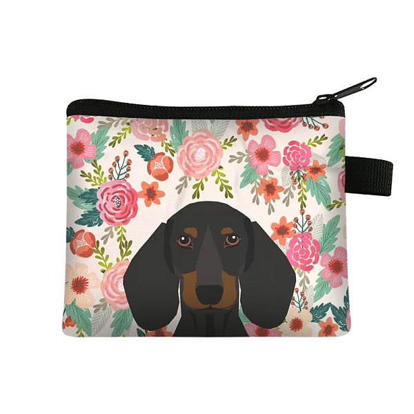 

PandaHall Polyester Clutch Bags, Change Purse, Rectangle, Black, 13.5x11cm Polyester Dog Black