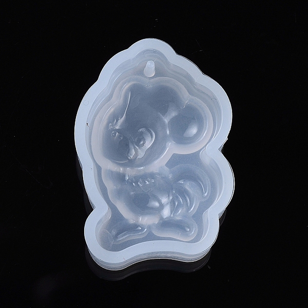 

PandaHall Chinese Zodiac Pendant Silicone Molds, Resin Casting Molds, For UV Resin, Epoxy Resin Jewelry Making, Rooster, 30x21x10mm, Inner..., White