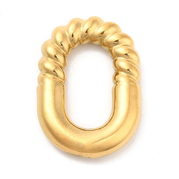 

PandaHall Ion Plating(IP) 304 Stainless Steel Linking Rings, Oval, Golden, 24.5x17x4mm, Inner Diameter: 15x8mm 304 Stainless Steel Oval