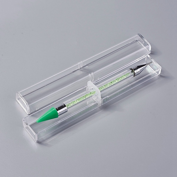 

PandaHall Acrylic Nail Art Dotting Tools, Nail Art Rhinestones Pickers Pen, Point Nail Art Craft Tool Pen, Green, 146x10~11.5mm, 1pc/box...