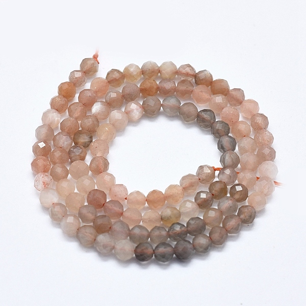 

PandaHall Natural Multi-Moonstone Beads Strands, Gradient Style, Round, Faceted, 4mm, Hole: 0.5mm, about 104pcs/strand, 15.35 inch(39cm)...