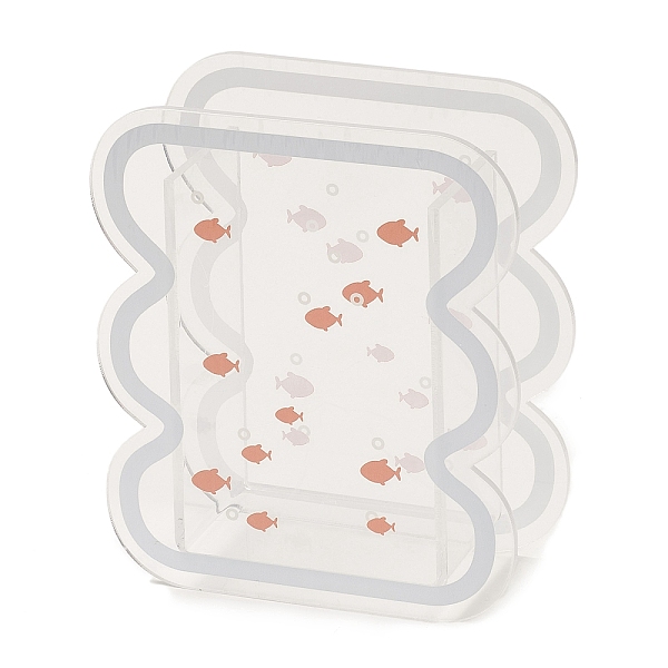 

PandaHall Printed Acrylic Vase, Multifunction Holder, for Home Office Tabletop Decoration, Rectangle, Fish, 110x50.5x130mm Acrylic Fish