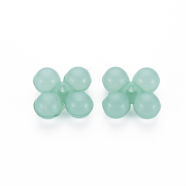 

PandaHall Transparent Acrylic Beads, Dyed, Ten Shape, Medium Aquamarine, 13x13x5mm, Hole: 1.5mm, about 1510pcs/500g Acrylic Others