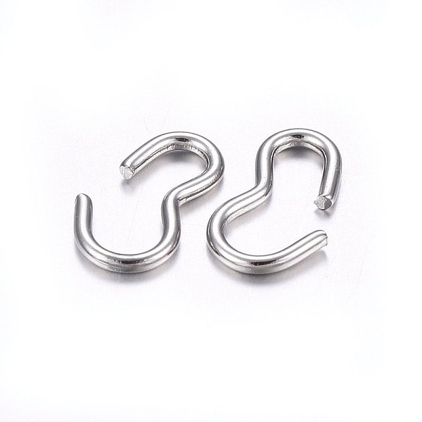 

PandaHall 304 Stainless Steel Quick Link Connectors, Chain Findings, Number 3 Shaped Clasps, Stainless Steel Color, 10.5x6x1mm 304 Stainless...