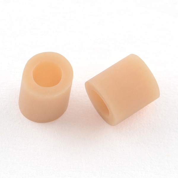 

PandaHall PE DIY Melty Beads Fuse Beads Refills, Tube, BurlyWood, 8.5~9x9~9.5mm Plastic Tube Orange