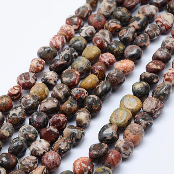 Natural Leopard Skin Jasper Beads Strands