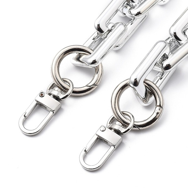 

PandaHall Bag Handles, with CCB Plastic Linking Rings, Alloy Spring Gate Rings and Zinc Alloy Swivel Clasps, for Bag Straps Replacement...
