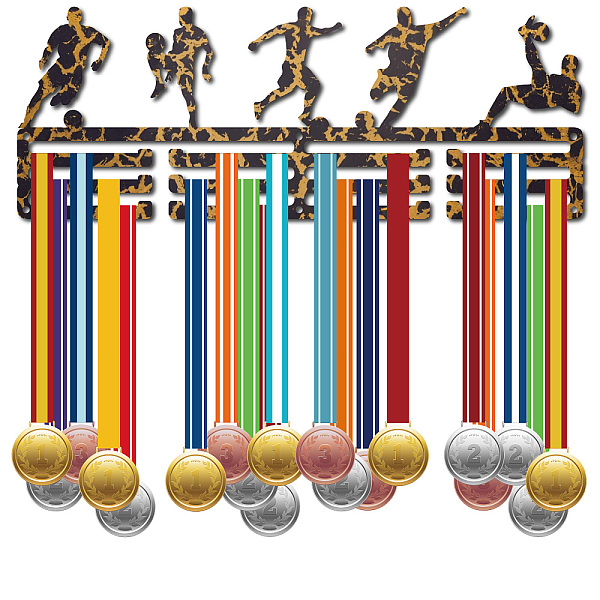 Fission Pattern Iron Medal Hanger Holder Display Wall Rack