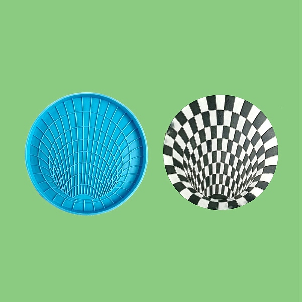 

PandaHall DIY Vision Trap Coaster Silicone Molds, for UV Resin, Epoxy Resin Jewelry Making, Deep Sky Blue, 124x9mm, Inner Diameter: 119mm...