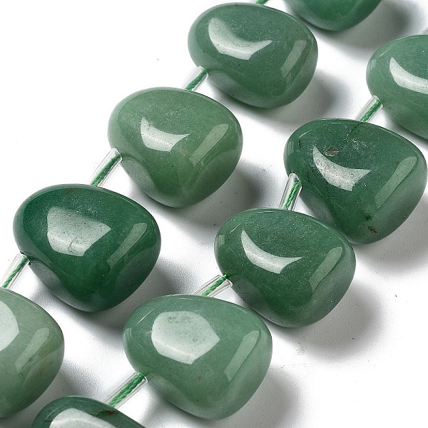 

PandaHall Natural Green Aventurine Beads Strands, Teardrop, Top Drilled, 22.5~26x14.5~19x12~14.5mm, Hole: 0.9mm, about 8~9pcs/strand...
