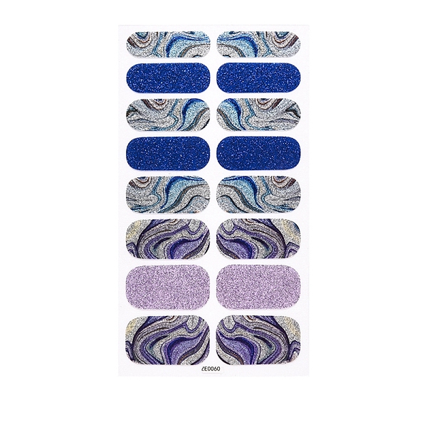 

PandaHall Nail Art Full Cover Nail Art Wrap, Glitter Powder Nail Strips, Self-Adhesive, for Women Girls DIY Nail Art Decoration, Colorful...