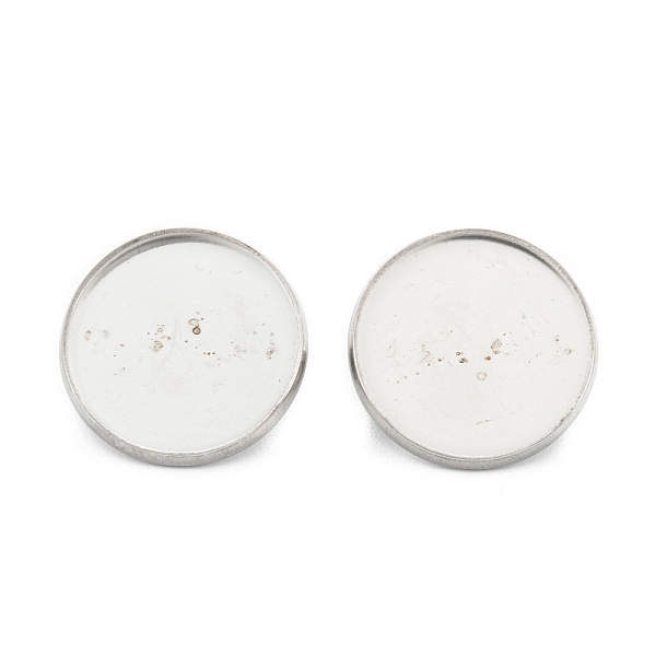 

PandaHall 304 Stainless Steel Brooch Cabochon Settings, Flat Round, Stainless Steel Color, 17.5x6.5mm, Inner Diameter: 16mm, Pin: 0.6mm 304...