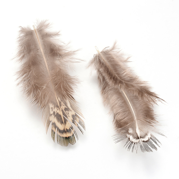 

PandaHall Chicken Feather Costume Accessories, Camel, 60~70x25~30mm Feather Feather Brown